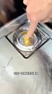 Drain Filter Strainer Stopper Anti-blocking Spring Launching Plug Stainless Steel Waste Collector 水槽过滤网 水槽盖
