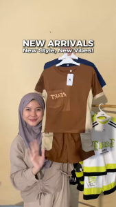7hanz - Setelan Anak Laki-Laki Harmer Lengan Pendek Kaos Anak Atasan Baju Anak Korean Style Oneset Motif Trendy Setelan Anak Distro