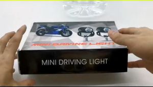 Motorcycle waterproof mini driving lights High and Low Yellow / White LED Aniti Fog For Cars / Motorcycle Korean Led Chip