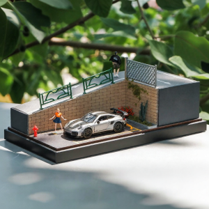 SHOUCANGJIA | Mô Hình Đỗ Xe Thành Phố Mini Mô Phỏng 1:64