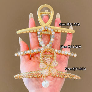 Large Size Metal Shark Clamp Hair Clip Womens Stylish Back of Head Bun Clip 2022 New Fashion Hair Accessories Shark Clamp