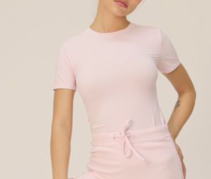 Moving Peach Sports Short Sleeves For Women Mousse T-shirts Figure-flattering slim fit Top High Elasticity Soft Breathable Weightless Running Yoga Pilates Exercise Daily Wear ATM