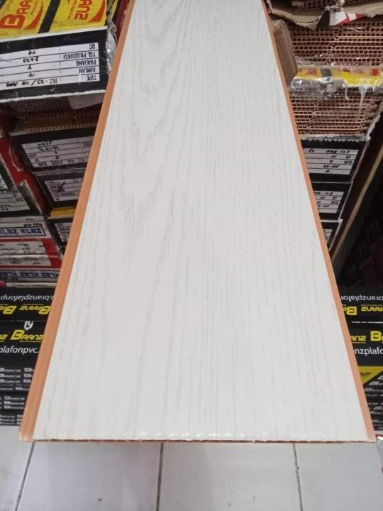 Plafon pvc motif putih kayu | Lazada Indonesia