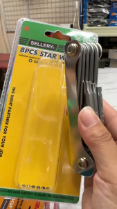 Kunci L Star Lipat Sellery 58-525 8pcs Bintang T9-T40