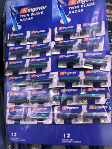 24Pcs/pack Kingever Disposable Men Razor Blade Shaving Razor Shaver Disposable for barber shop