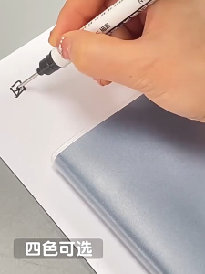 Spidol Kepala Panjang Serbaguna untuk Dekorasi Ubin Kayu Spidol Lubang Dalam Tinta Merah/Hitam/Biru