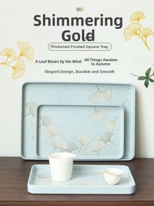 Traditional Rectangular Tea Tray High-end