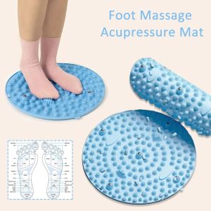 37cm Foot Yoga Massage Acupressure Boards Toe Pressure Plate Meridian Jogging Massage Pads Stone Therapy Reflexology Mat Relaxation