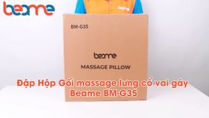 Gối Mát Xa - Gối Massage Cổ Vay Gáy BEAME BM-G35 Giải Phóng Áp Lực Lên Vai Cổ Xoa Bóp Làm Mềm Cơ Giảm Nhanh Đau Nhức Mẫu Mới 2023