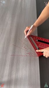 Thước hợp kim tam giác hệ 12inch/ hệ 300mm đa năng.