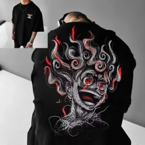 Bandai | 2026 Summer ONE PIECE Anime Peripheral Clothes Classic Comic T-Shirt Short Sleeve Crew Neck Mens and Womens and Kids Couples