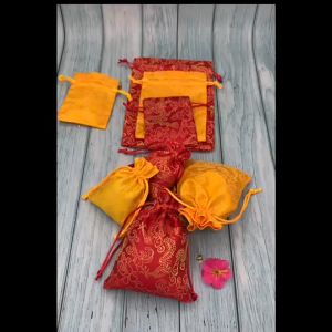 10*13CM 1 แพ็ค 100 ชิ้น ถุงของขวัญกระเป๋าเครื่องประดับงานแต่งงานถุงใส่ของชำร่วยโรงงานขายส่ง