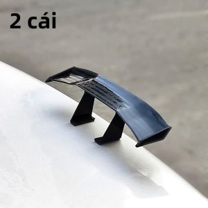 2 Miếng Dán Trang Trí Đuôi Xe Mini Bằng Sợi Carbon Để Nâng Cấp Xe Cánh Gió Sau Thời Trang Phụ Kiện Xe Hơi