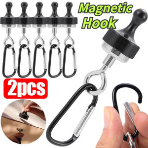2PCS Outdoor Camping Light Magnetic Hook Tent D-Type Carabiner Magnet Coat Hanger Hook Multi-Purpose Hiking Camping Accessories
