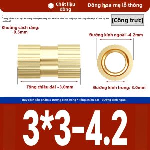 Creaby | Đai Ốc Nhựa Đúc Nóng và Có Gân Vít Chèn Đồng