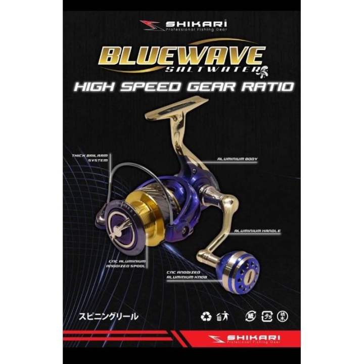 Reel Shikari Bluewave 1000-6000 SW High Speed Power Handle