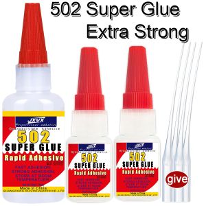 20/50g Large Capacity 502 Super GlueCyanoacrylate Adhesive Instant Quick Drying Cyanoacrylate Adhesive Leather Rubber Glass Wood Metal Liquid Adhesive Tool Includes precision dispenser1-10pcs.