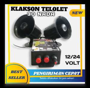klakson suara unik telolet anjing tahu bulat dll 12 -24 volt