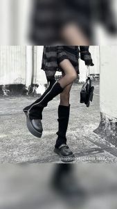 Kaos Kaki Leg Warmer Penghangat Kerut Sleting Jepang Socks Sock Zipper Boot Cover