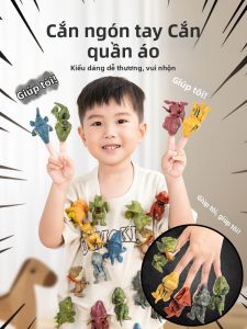 QU RAN | Finger Biting Dinosaur Stress Relief Toy Simulated Tyrannosaurus Rex