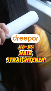 Dreepor Tourmaline Ceramic Hair Straightener Intelligent Fast Heating Wide Plate Hair Straightening Iron for Thick Hair