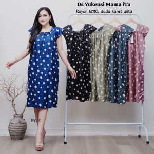 DASTER WANITA MOTIF LEOPARD BAHAN RAYON ADEM
