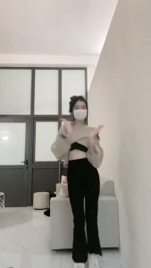 Quần Loe Cotton Lưng Cao Co Giãn 4 Chiều Siêu Hack Dáng