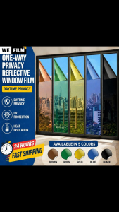 [CUSTOM SIZE]Tinted Rumah Pre-Cut Window Film Window Tint Film Tahan Panas 90% Tinted One Way Tinted Privacy Reflective Film