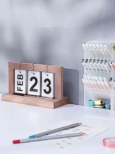 HOME BEST 1pc Desktop Organizer Stationary Storage Box Oblique Pencil Pen Holder Home School Office Desk Supplies 4 Compartments