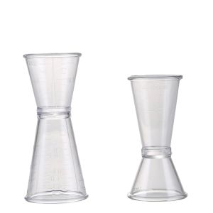 Ly đong định lượng jigger nhựa 2 đầu có chia vạch loại 10/20ml và 20/40ml -Aeneas Shop