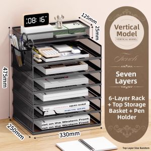 MINGZHUO | A4 File Storage Shelf Multilayer