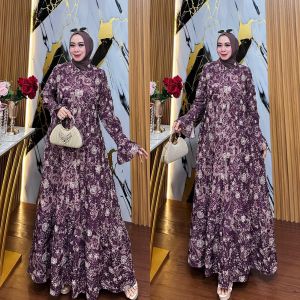 set gamis katun bordir premium