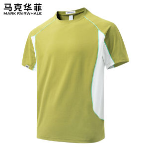 Mark Fairwhale | Color Contrast Raglan Short Sleeve Loose Casual Mens T-shirt