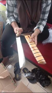 Golok Kerja golok tebas gagang jepit Multifungsi bahan baja per