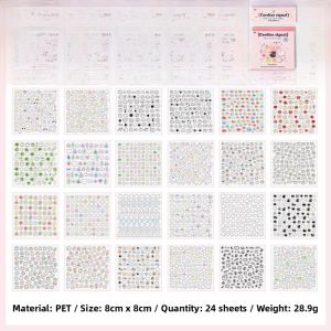 Mini Pet Deco DIY Sticker Collection Nail Art Pattern Paper Scrapbooking Decorative Film Cutouts Small Design Paper Stickers