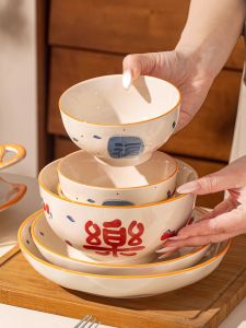 JINGDITAOCI | Bộ Dụng Cụ Ăn Bàn Sứ Đẹp Mắt Thiết Kế Mới