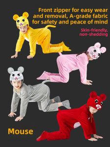 Childrens Animal Performance Costume Cat And Mouse Little Mouse Eating Chili Peppers Kindergarten Cartoon Dance Performance Clothes