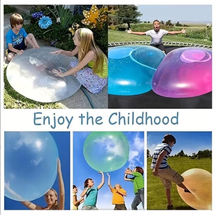 Bubble Ball, Giant Elastic Waterfilled Ball TPR Interactive Swimming