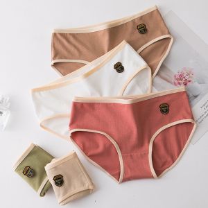BEE - Celana Dalam Wanita Cd Mid Waist bahan Katun Polos Import Premium CS010
