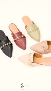 Sepasang Collection Yuki Mules Wanita 3 Cm