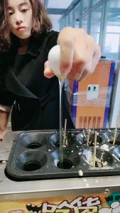 Máy Làm Bánh Trứng Cuộn Xúc Xích 10 Ống Cuộn Tròn JDQ1001 220V 10 Holes Egg Roll Maker Automatic Sausage Rolling Breakfa PVN5385