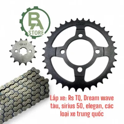 Nhông sên dĩa RS trung quốc Wave dream tàu Sirius tàu sirius 50