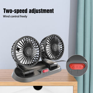 USB car fan electric fan 12v/24v universal portable car fan powerful heat dissipation cooling air conditioning companion