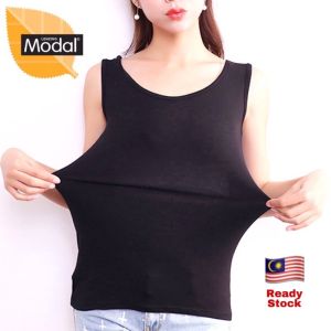 Camisole sleeveless basic inner baju dalam 内衣吊带衣女singlet for women girl freesize quality modal fabric