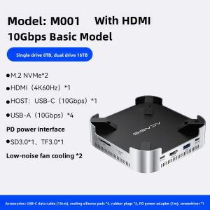 Acasis | Desktop Storage Expansion USB Multi-Port Hub with Fan Cooling