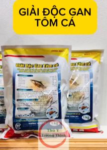 Giải độc gan tôm cá 1kg tăng cường chức năng gan tăng đề kháng thải độc tối đa. Thú y Trường Thịnh