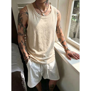 ZHUOCAN | Old Money Style Linen Sleeveless Shirt for Summer