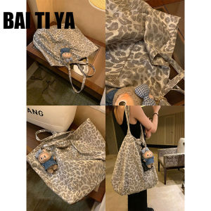 Túi Đeo Vai Họa Tiết Da Báo Màu Bạc Thường Ngày Cho Nữ 2025 Túi Đeo Chéo Dung Tích Lớn Thời Trang Mới Cho Thanh Thiếu Niên Đi Làm