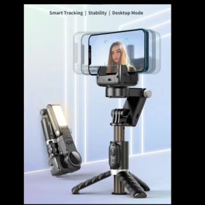 Selfie Stick 360 Degree Rotating Gimbal Wireless Foldable Stabilizer Automatic Face Selfie Stick Tripod with Beauty Light Q18