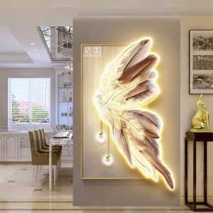 jam dinding digital led lampu butterfly bulu 5 d diamon 60x120